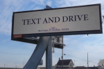 text drive billboard
